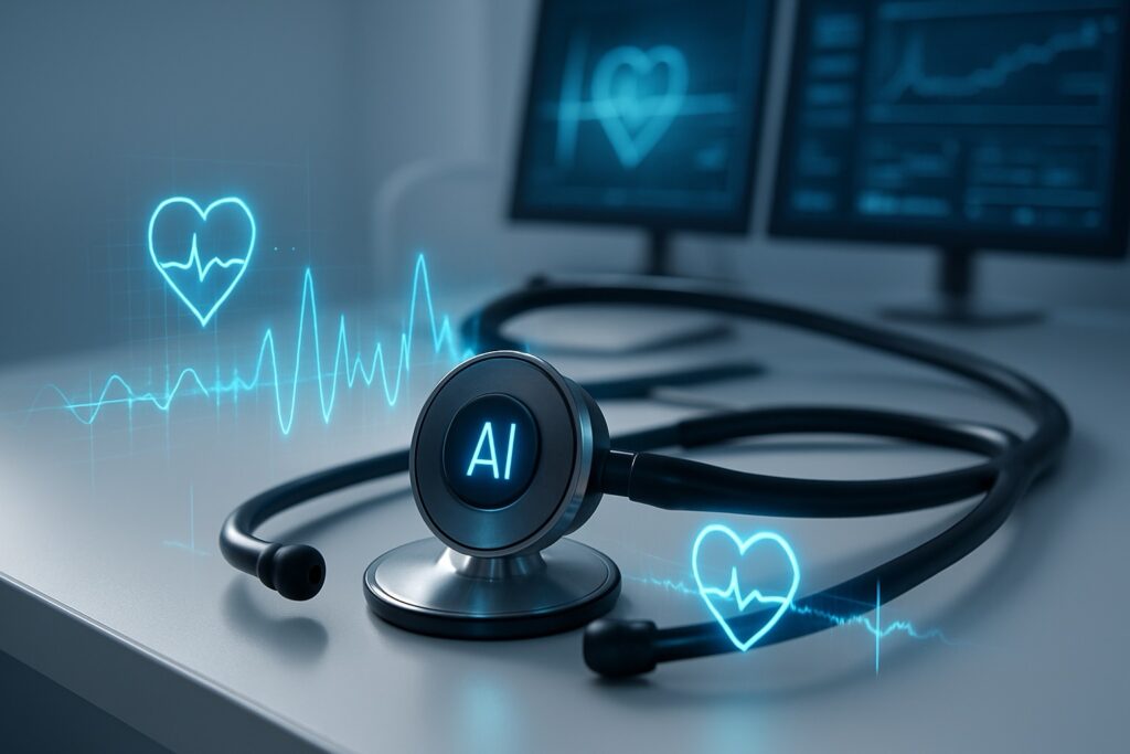 AI Powered Stethoscope : Can help in detect 3 heart conditions in 15 seconds 2 ai powered stethoscope
ai stethoscope
ai in healthcare
ai for doctors
ai tool for doctors