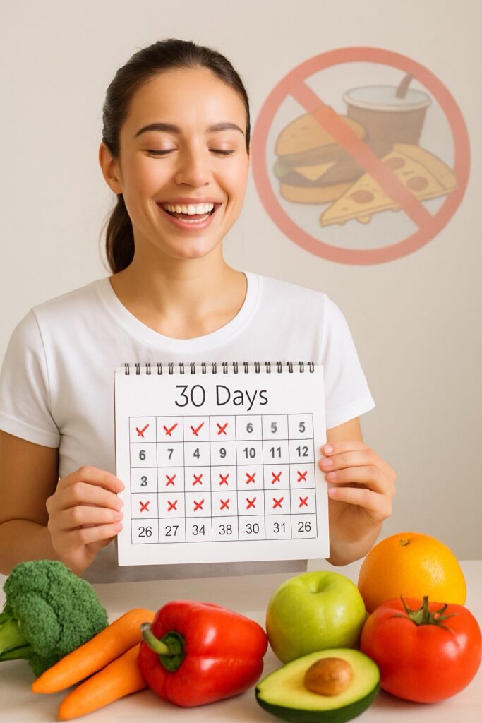 Quit Junk Food for 30 Days: Scientific Benefits for Your Body, Menstrual Health, and Mood 2 what happen when you quit junk food for 30 days
quitting junk food for 30 days
how junk food affects women periods