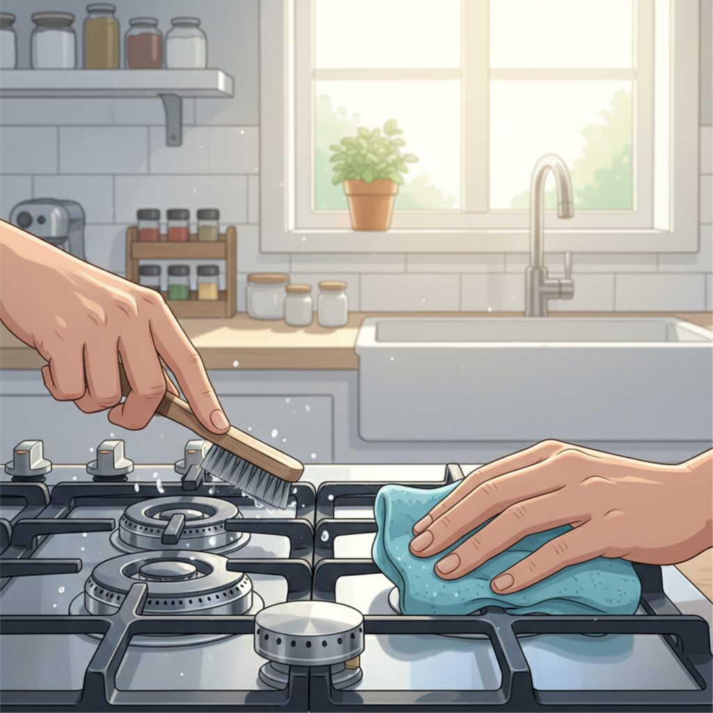 How to Fix Orange Flame in Gas Burner - an easy step by step guide in 5 simple steps 4 how to fix orange flame in a gas burner, cleaning of gas burner