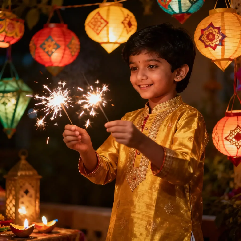 10 Simple AI Prompts to Create Stunning Diwali 2025 Photoshoot Images with Your Own Photo 4 Diwali photoshoot with AI
Diwali photo generate with ai prompt
AI generated diwali photos