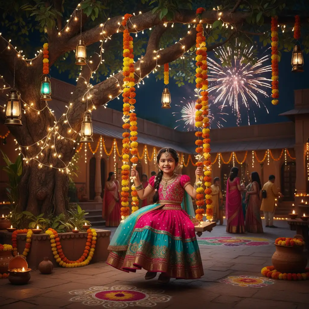 10 Simple AI Prompts to Create Stunning Diwali 2025 Photoshoot Images with Your Own Photo 8 create your diwali photoshoot with ai
create diwali photos with ai